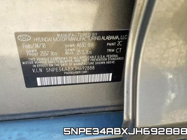5NPE34ABXJH692888 фото 2