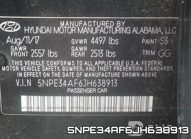 5NPE34AF6JH638913 фото 10