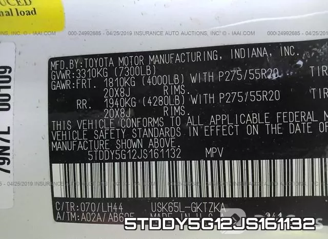 5TDDY5G12JS161132 фото 10