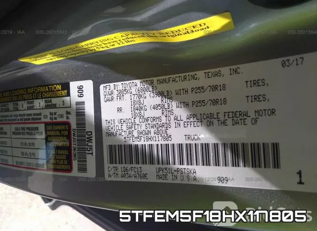 5TFEM5F18HX117805 фото 10