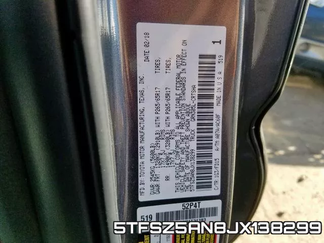 5TFSZ5AN8JX138299 фото 2