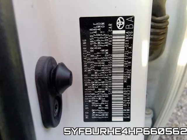 5YFBURHE4HP660562 фото 2