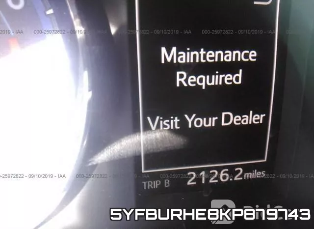5YFBURHE8KP879743 фото 8