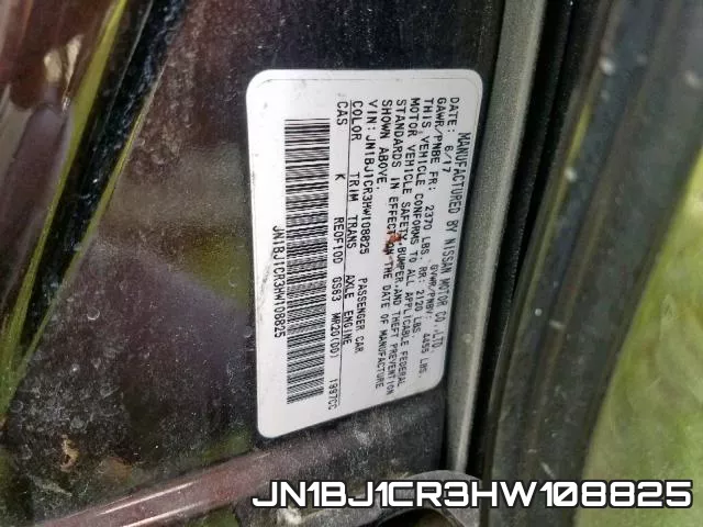 JN1BJ1CR3HW108825 фото 2