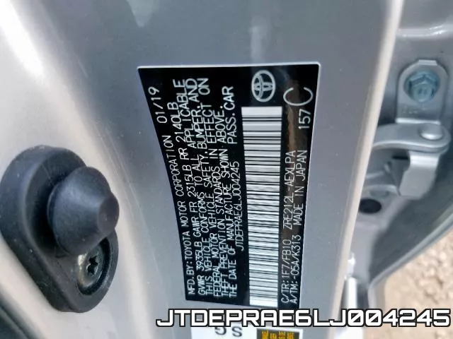 JTDEPRAE6LJ004245 фото 2