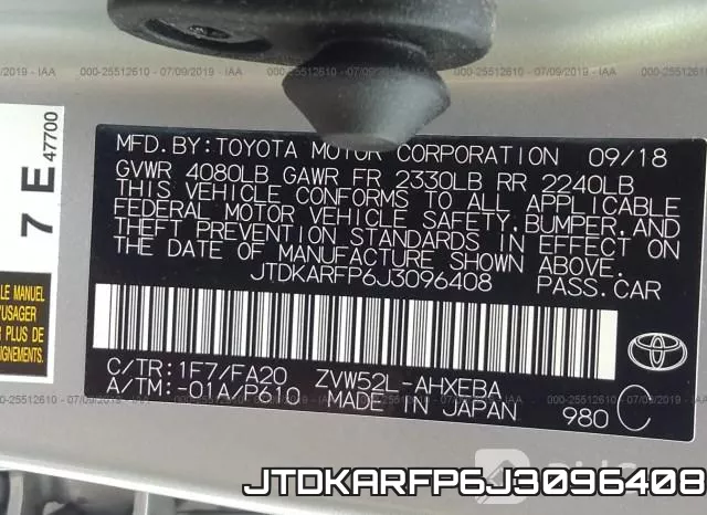 JTDKARFP6J3096408 фото 10