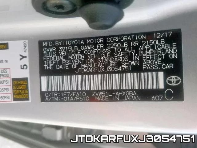 JTDKARFUXJ3054751 фото 2