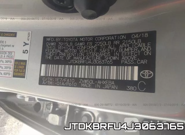 JTDKBRFU4J3063765 фото 10