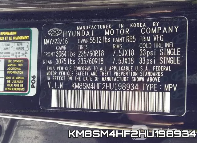KM8SM4HF2HU198934 фото 10