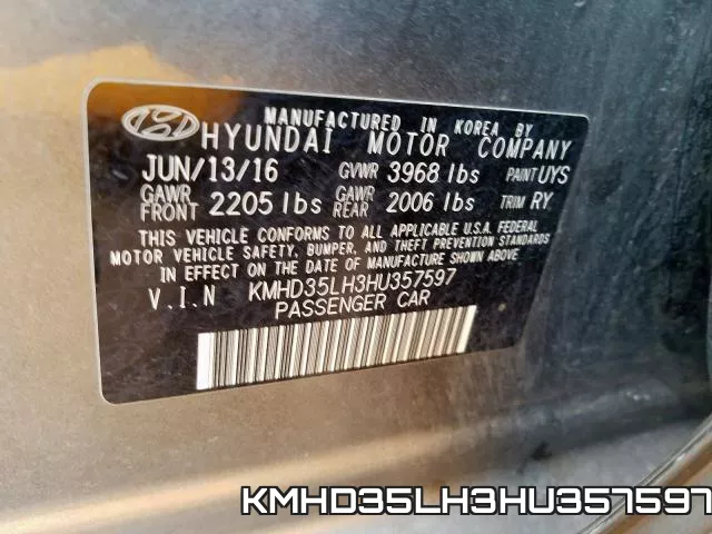 KMHD35LH3HU357597 фото 2