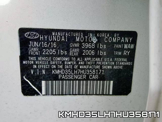 KMHD35LH7HU358171 фото 2