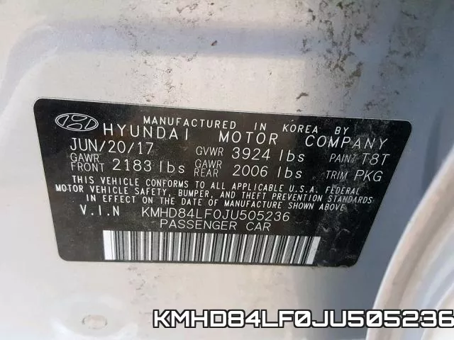 KMHD84LF0JU505236 фото 2