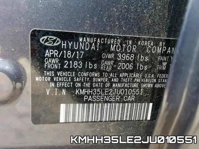 KMHH35LE2JU010551 фото 2