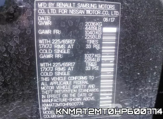 KNMAT2MT0HP600774 фото 9