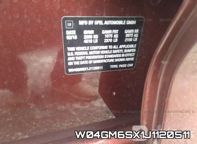 W04GM6SX1J1120511 фото 10