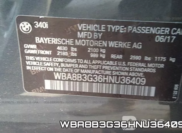 WBA8B3G36HNU36409 фото 10