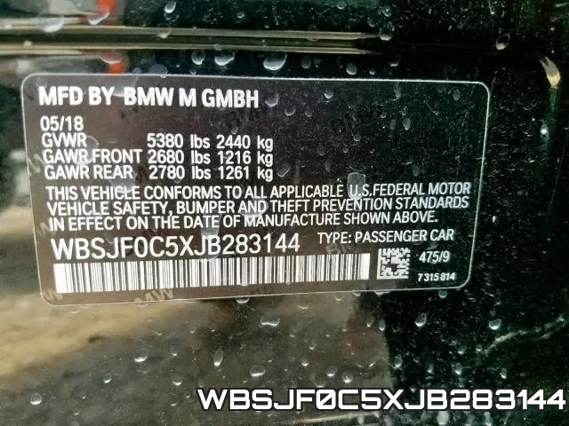 WBSJF0C5XJB283144 фото 2