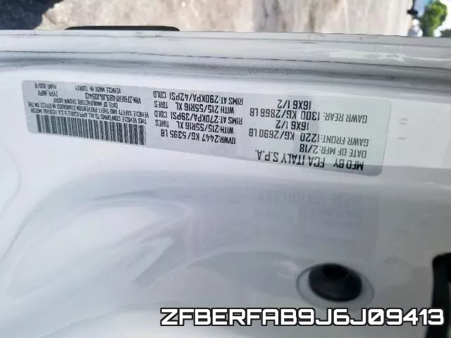 ZFBERFAB9J6J09413 фото 2