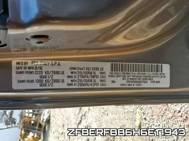 ZFBERFBB6H6E17943 фото 2