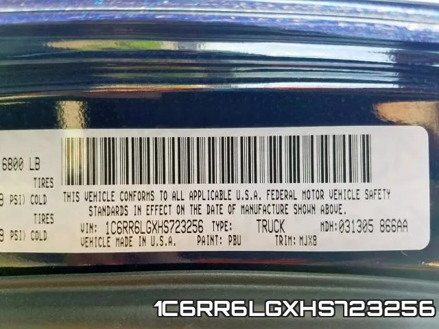 1C6RR6LGXHS723256 фото 2