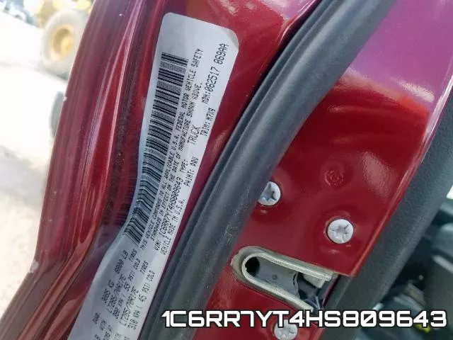 1C6RR7YT4HS809643 фото 2