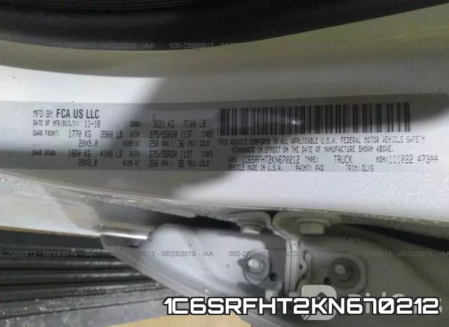 1C6SRFHT2KN670212 фото 9