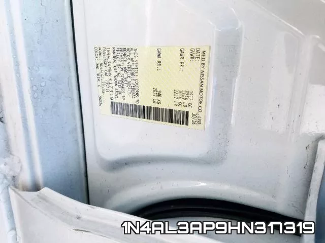 1N4AL3AP9HN317319 фото 2