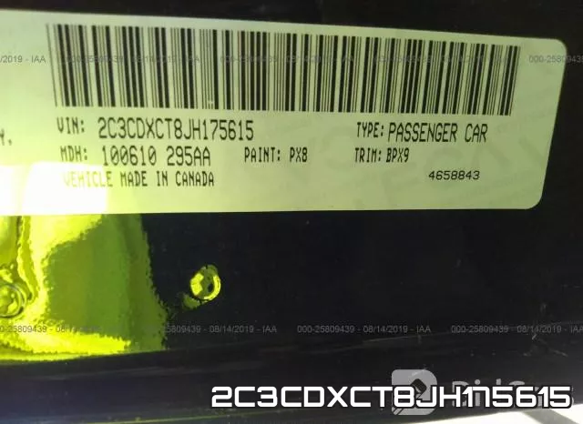 2C3CDXCT8JH175615 фото 10