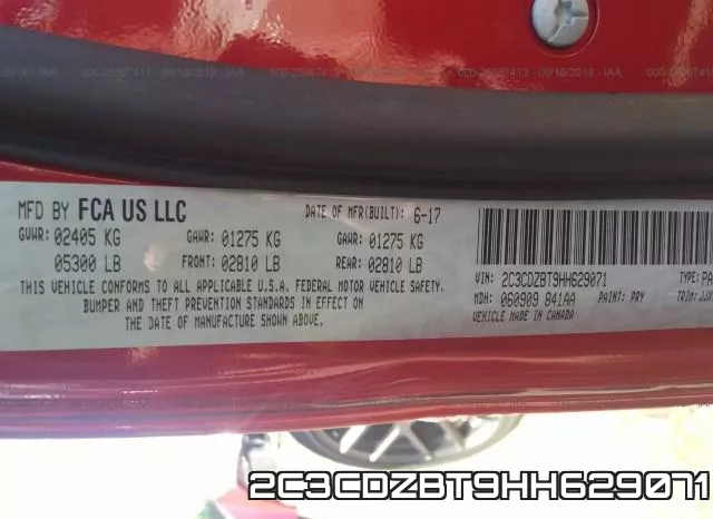 2C3CDZBT9HH629071 фото 10