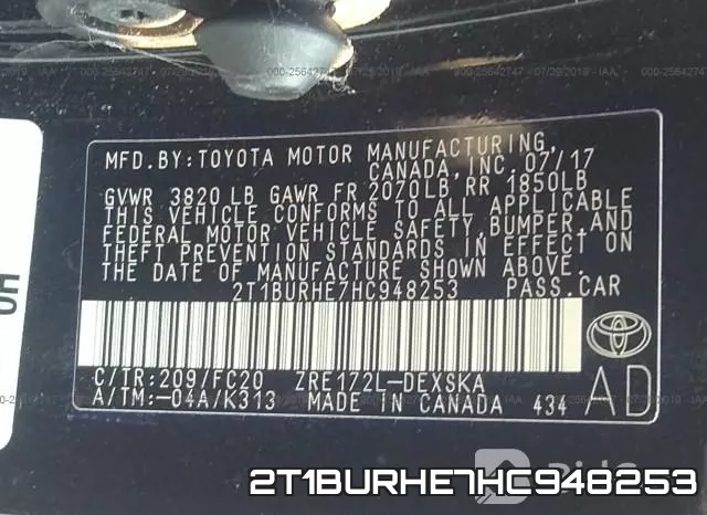 2T1BURHE7HC948253 фото 10