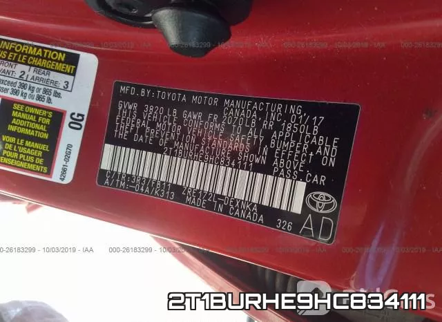 2T1BURHE9HC834111 фото 9