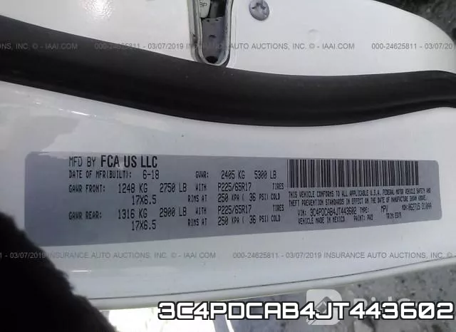 3C4PDCAB4JT443602 фото 10