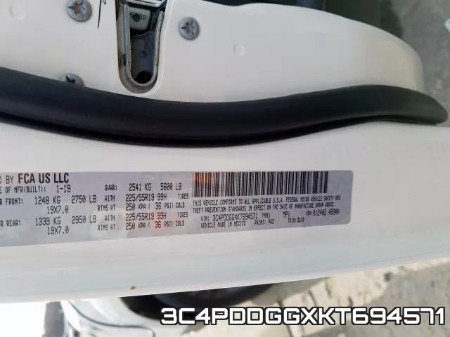 3C4PDDGGXKT694571 фото 2
