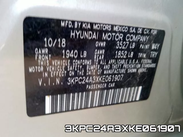 3KPC24A3XKE061907 фото 2