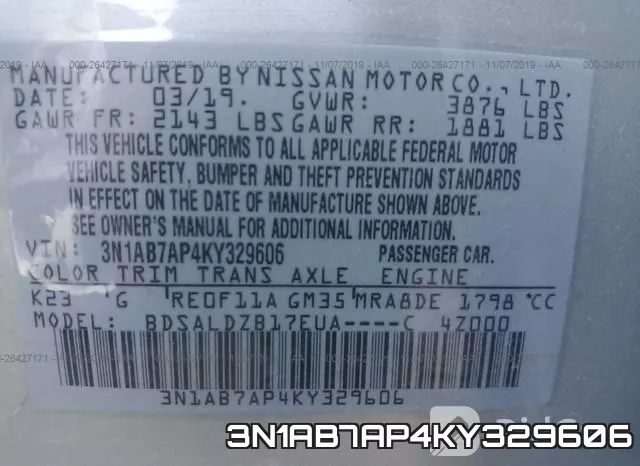 3N1AB7AP4KY329606 фото 10