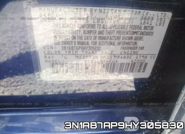 3N1AB7AP9HY305830 фото 10