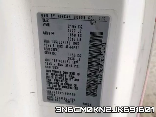 3N6CM0KN2JK691601 фото 2