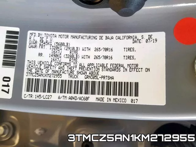 3TMCZ5AN1KM272955 фото 2