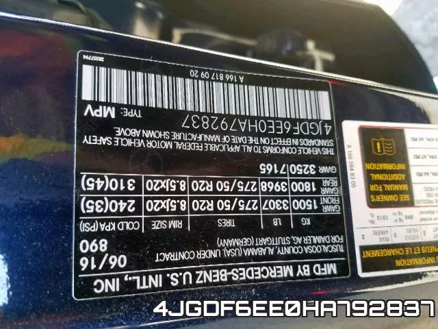 4JGDF6EE0HA792837 фото 2