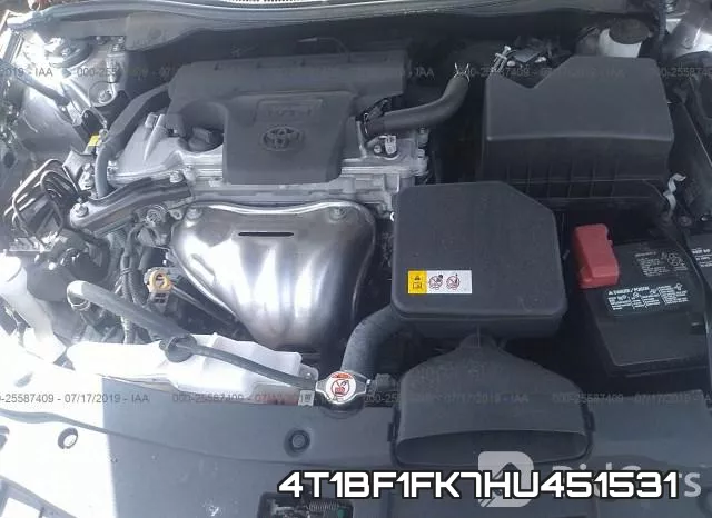 4T1BF1FK7HU451531 фото 2
