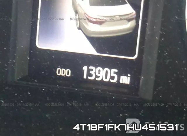 4T1BF1FK7HU451531 фото 8