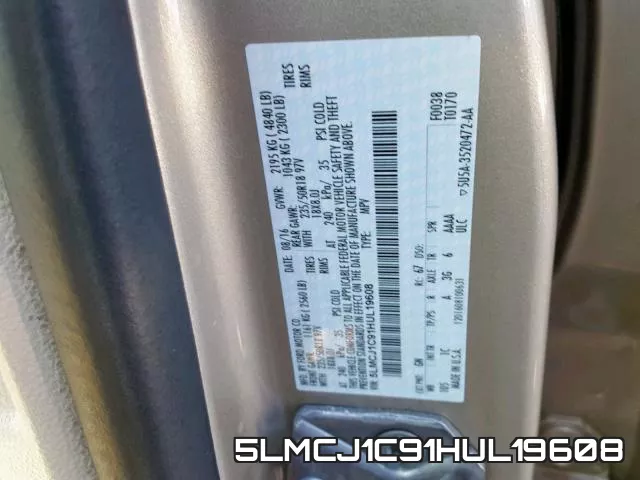 5LMCJ1C91HUL19608 фото 2