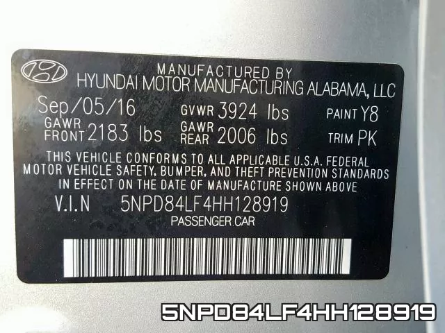 5NPD84LF4HH128919 фото 2
