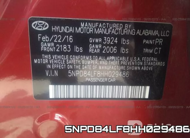 5NPD84LF8HH029486 фото 10