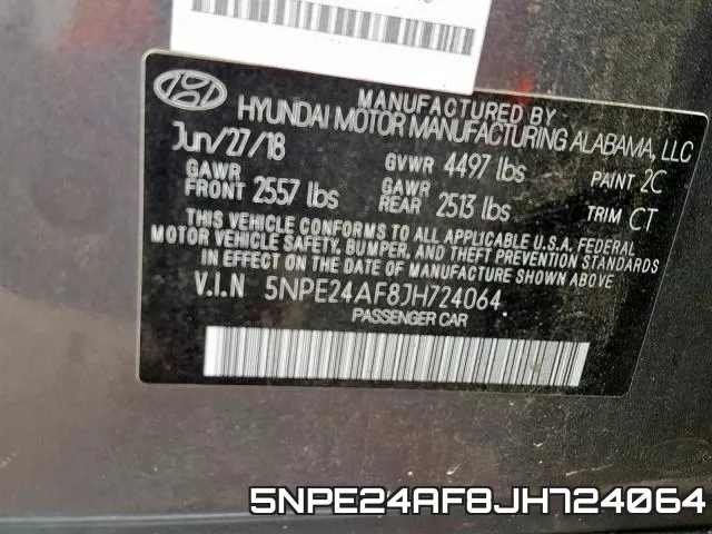 5NPE24AF8JH724064 фото 2