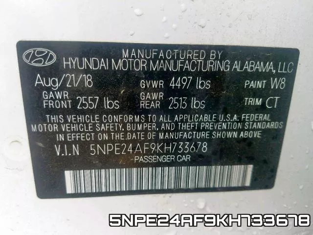 5NPE24AF9KH733678 фото 2