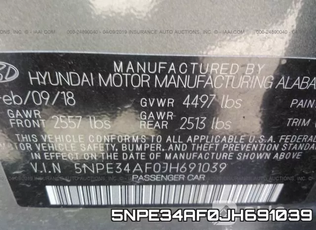 5NPE34AF0JH691039 фото 10