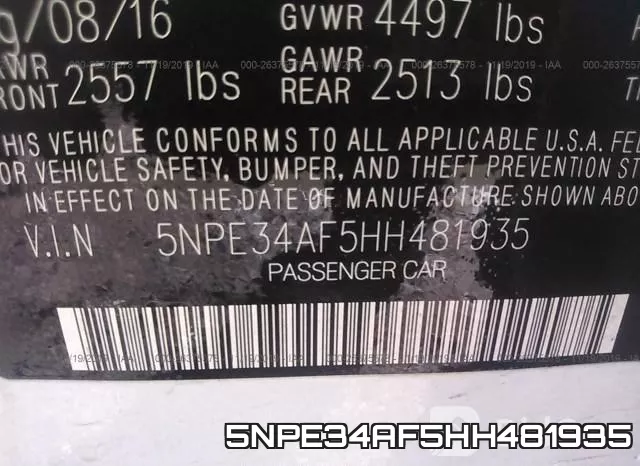 5NPE34AF5HH481935 фото 10