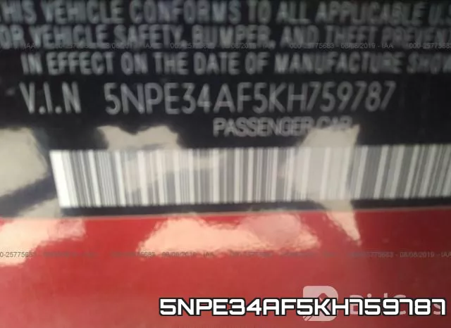 5NPE34AF5KH759787 фото 10