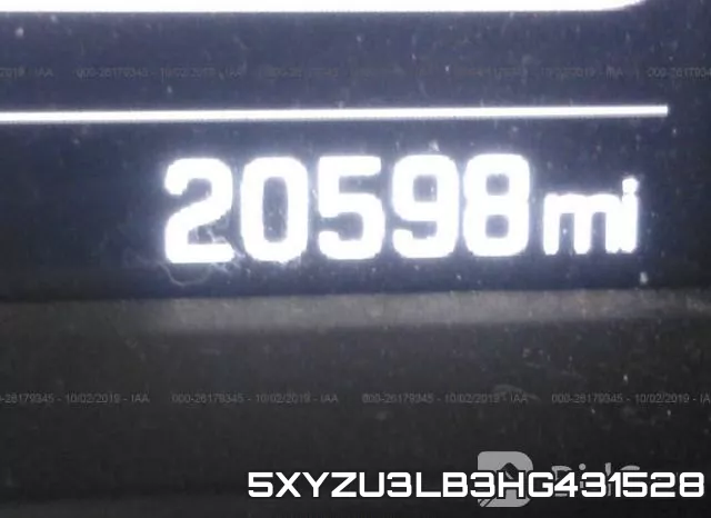 5XYZU3LB3HG431528 фото 8